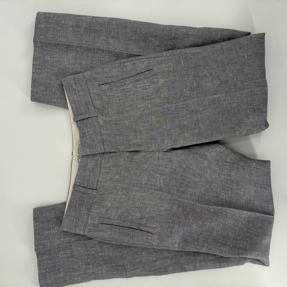 Banana Republic 100% Linen Grey Martin Trouser Pants Size 0P - Picture 10 of 11